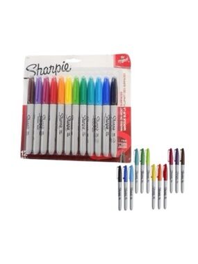 Sharpie Assorted Color Permanent Markers - Pack of 12